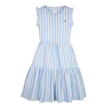Rochie cu model cu dungi discrete - fara maneci