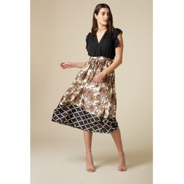 Rochie midi cu model 2 in 1