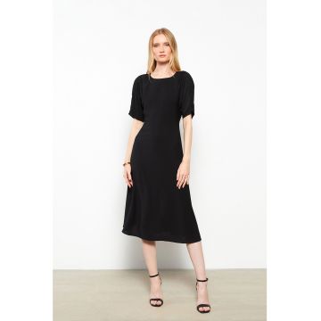 Rochie midi evazata uni Rochie midi evazata uni