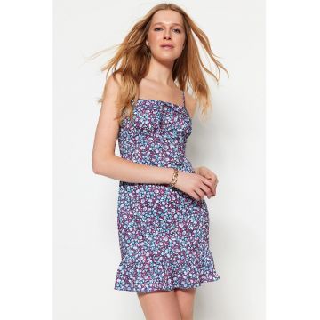 Rochie mini cu imprimeu floral