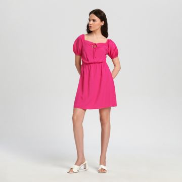 Sinsay - Rochie mini cu șnur decorativ - Roz