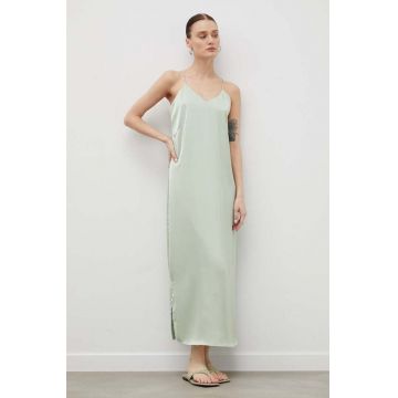 Bruuns Bazaar rochie culoarea verde, midi, mulata