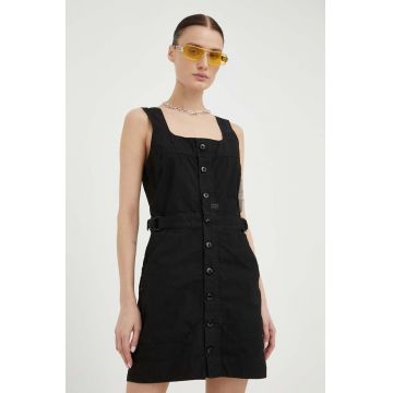 G-Star Raw rochie culoarea negru, mini, mulata