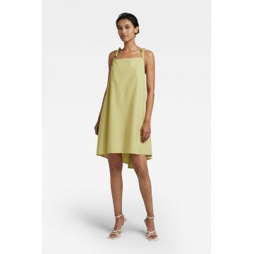 Rochie asimetrica cu buzunare laterale