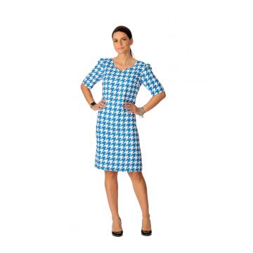 Rochie cu model houndstooth Love