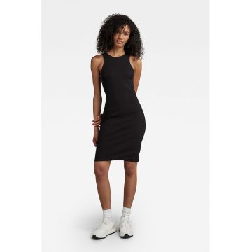 Rochie de bumbac organic cu aspect striat