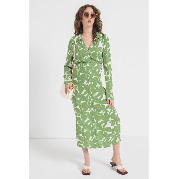 Rochie midi cu imprimeu grafic