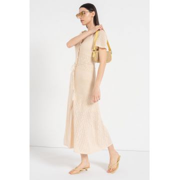 Rochie tricotata cu model pointelle Faye