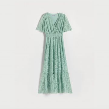 Reserved - Rochie din dantelă - Turcoaz