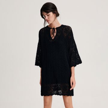 Reserved - Rochie mini ajurată - Negru Reserved - Rochie mini ajurată - Negru
