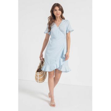 Rochie cu croiala petrecuta si model Henna