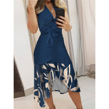 ROCHIE ELEGANTA TELISA albastru inchis