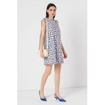 Rochie fara maneci cu imprimeu Gene