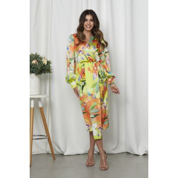 Rochie Giorgina Orange Multi