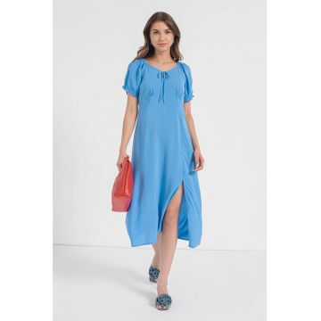 Rochie midi cu slit lateral