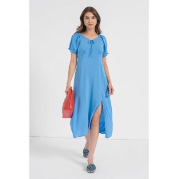 Rochie midi cu slit lateral