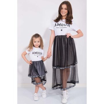 Rochii Mama Fiica - Set Amour Alb