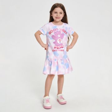 Sinsay - Rochie babydoll cu Care Bears - Alb