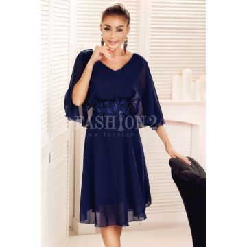 Rochie eleganta Liana bleumarin