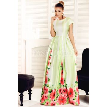 Rochie lunga Heidi verde