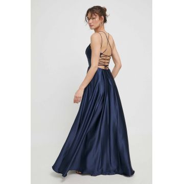 Answear Lab rochie culoarea albastru marin, maxi, evazati