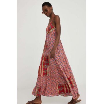 Answear Lab rochie culoarea roz, maxi, evazati