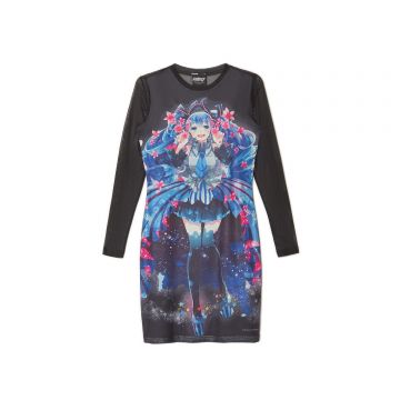 Cropp - Rochie pentru femei Hatsune Miku - Negru