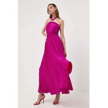 Morgan rochie culoarea roz, maxi, evazati