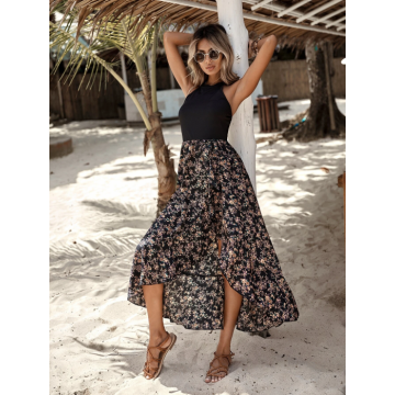 Rochie Amira midi lejera din material sintetic multicolor DRGR0080 Dargen