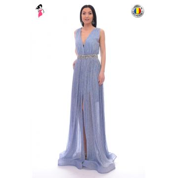 Rochie de ocazie lunga din lurex