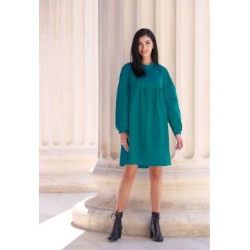 Rochie Xara casual cu croi lejer de culoare turcoaz