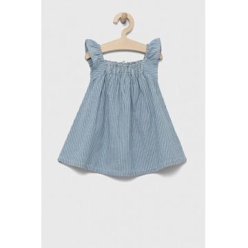 United Colors of Benetton rochie din bumbac pentru bebeluși mini, evazati