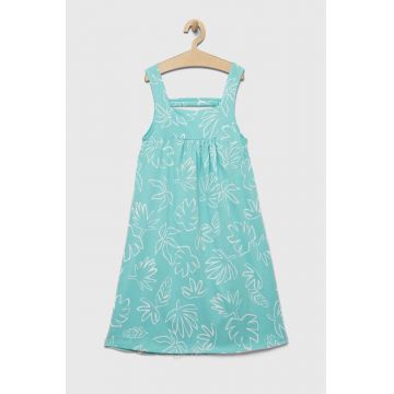 United Colors of Benetton rochie din bumbac pentru copii midi, evazati