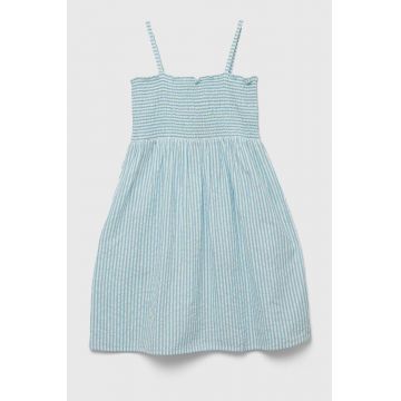 United Colors of Benetton rochie din bumbac pentru copii mini, evazati