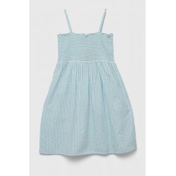 United Colors of Benetton rochie din bumbac pentru copii mini, evazati