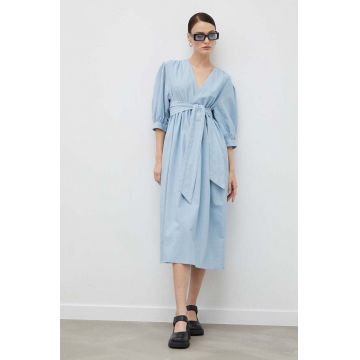 2NDDAY rochie din bumbac midi, oversize
