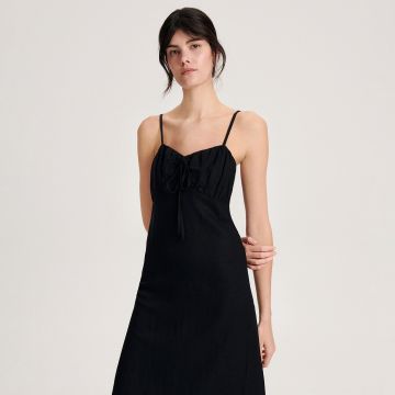 Reserved - Rochie cu bretele - Negru