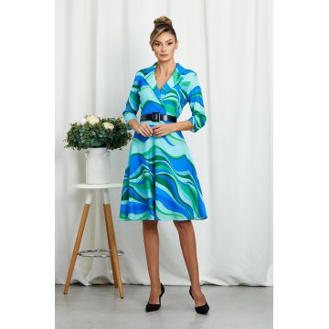 Rochie Berna Verde Multi