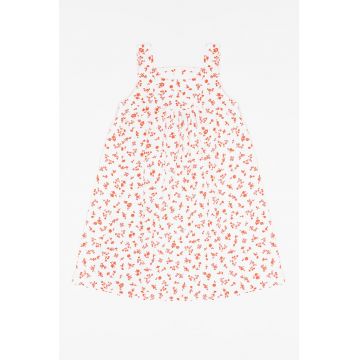 Rochie de bumbac cu imprimeu