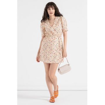 Rochie de bumbac cu imprimeu floral