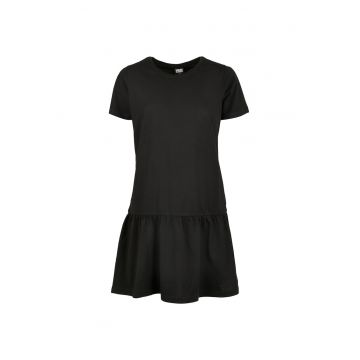 Rochie de bumbac cu terminatie evazata