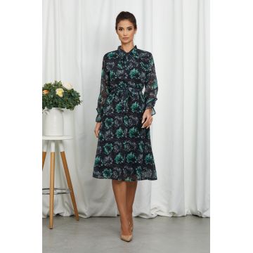 Rochie Vivian Verde Floral