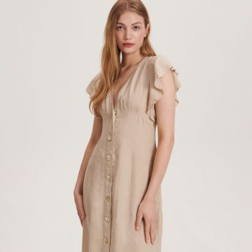 Reserved - Ladies` dress - Bej