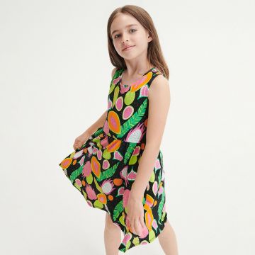 Reserved - Rochie cu model - Negru