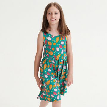 Reserved - Rochie cu model - Turcoaz