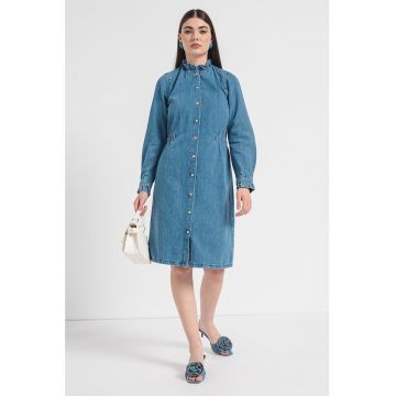 Rochie de denim cu nasturi Frida