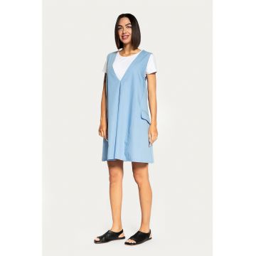 Rochie lejera cu decolteu rotund