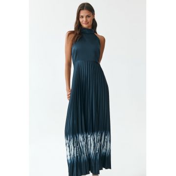 Rochie maxi cu terminatie plisata