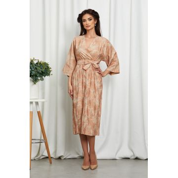 Rochie Nyrra Orange Floral