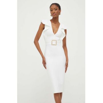 Answear Lab rochie culoarea alb, mini, mulata